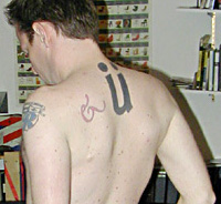 UltraSparky’s tattoos